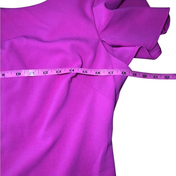 Calvin Klein Capelet butterfly sleeve Sheath Scoop Neck Dress Size 10 - Picture 8 of 9